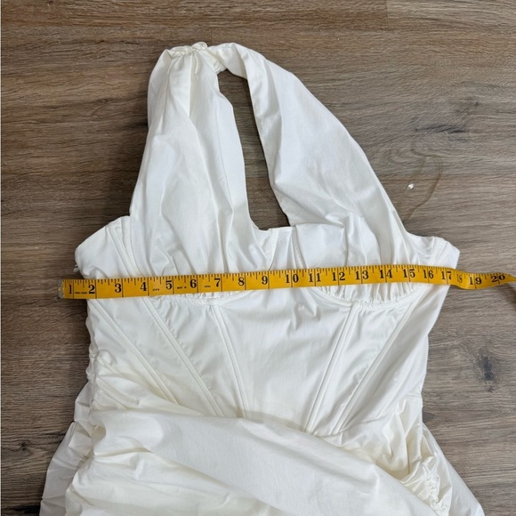 House of CB CLEMENTINE White Cut Out Mini Dress size L(P) - Picture 8 of 14